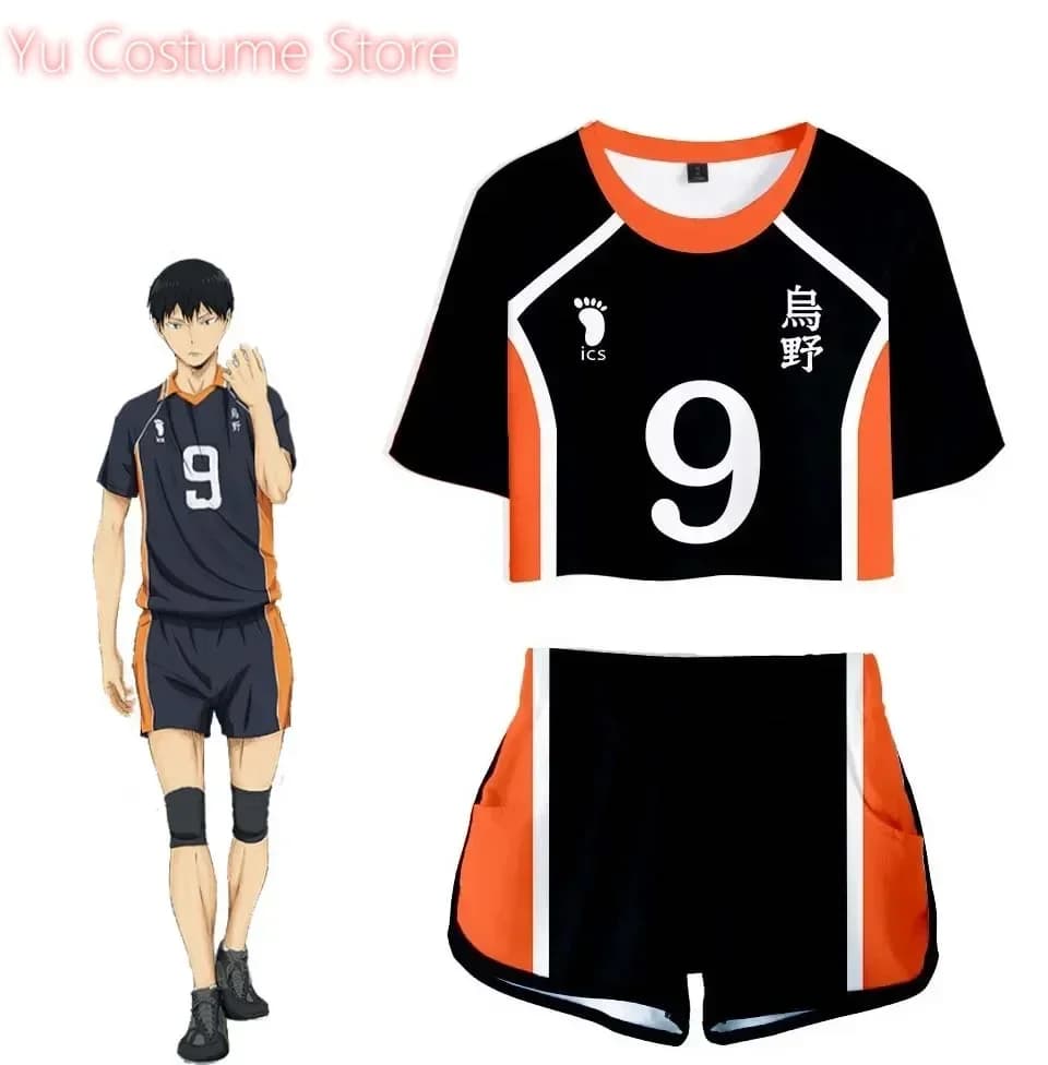 NUOVO Anime Haikyuu Costume Cosplay Hinata Shoyo 3D T-shirt Karasuno High School Pallavolo Magliette e camicette Kageyama Tobio Felpa 2025