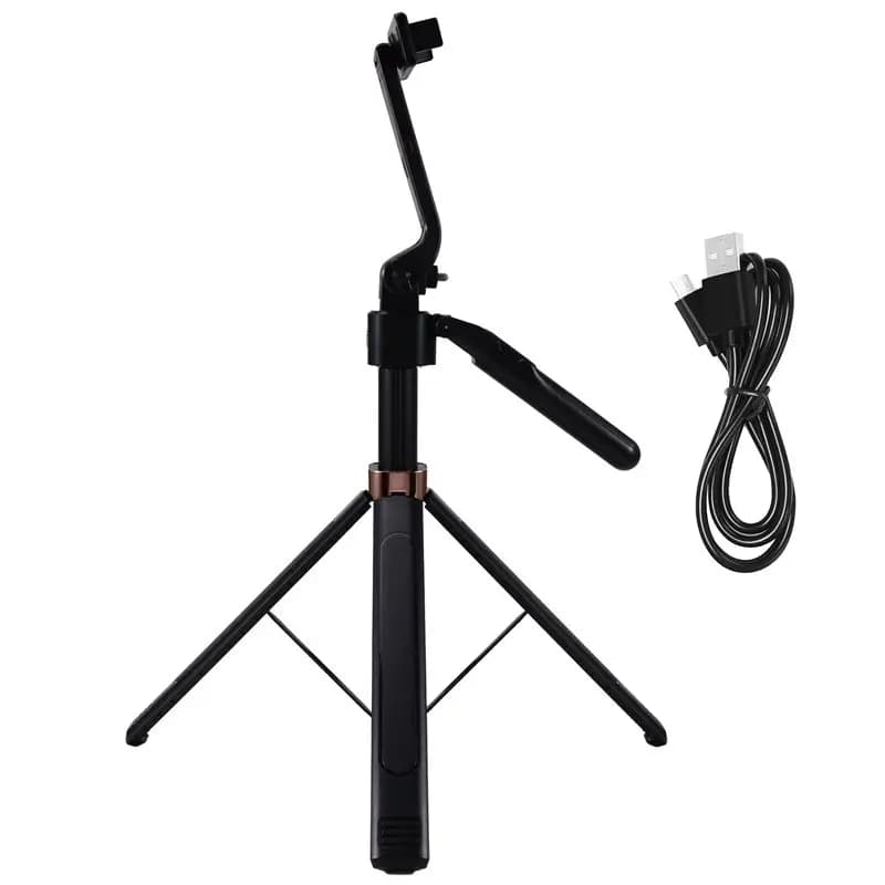 ABZW Treppiede telescopico portatile Base stabile Selfie Stick Supporto per streaming live Altezza regolabile 360 ° Rotazione