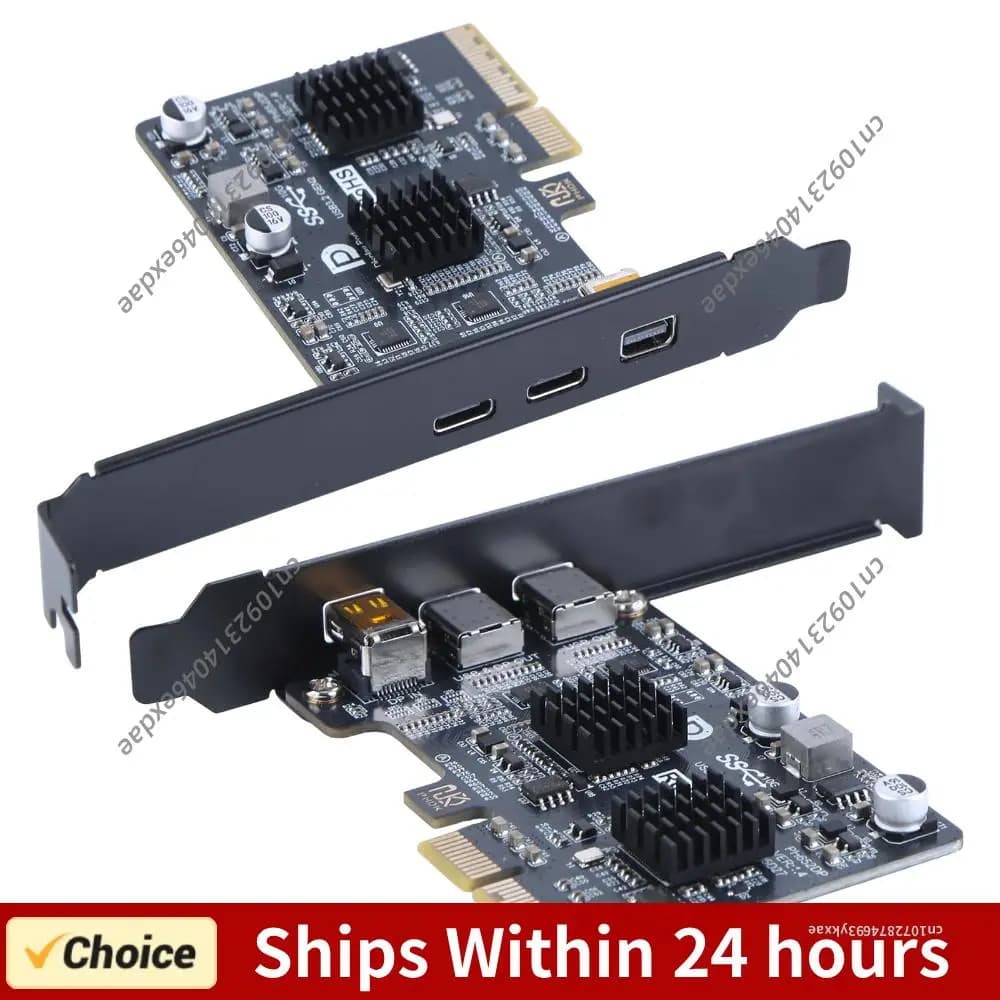 Scheda di Espansione Type-C con Controller ASM3142, Adattatore Video DP 4K, Convertitore con Doppia Porta USB-C, Docking Station per Desktop