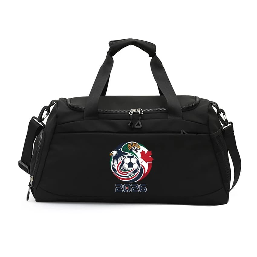 Borsa a tracolla in nylon per tifosi di calcio 2026 USA Canada Messico, con aquila, orso e giaguaro, per calcio e basket