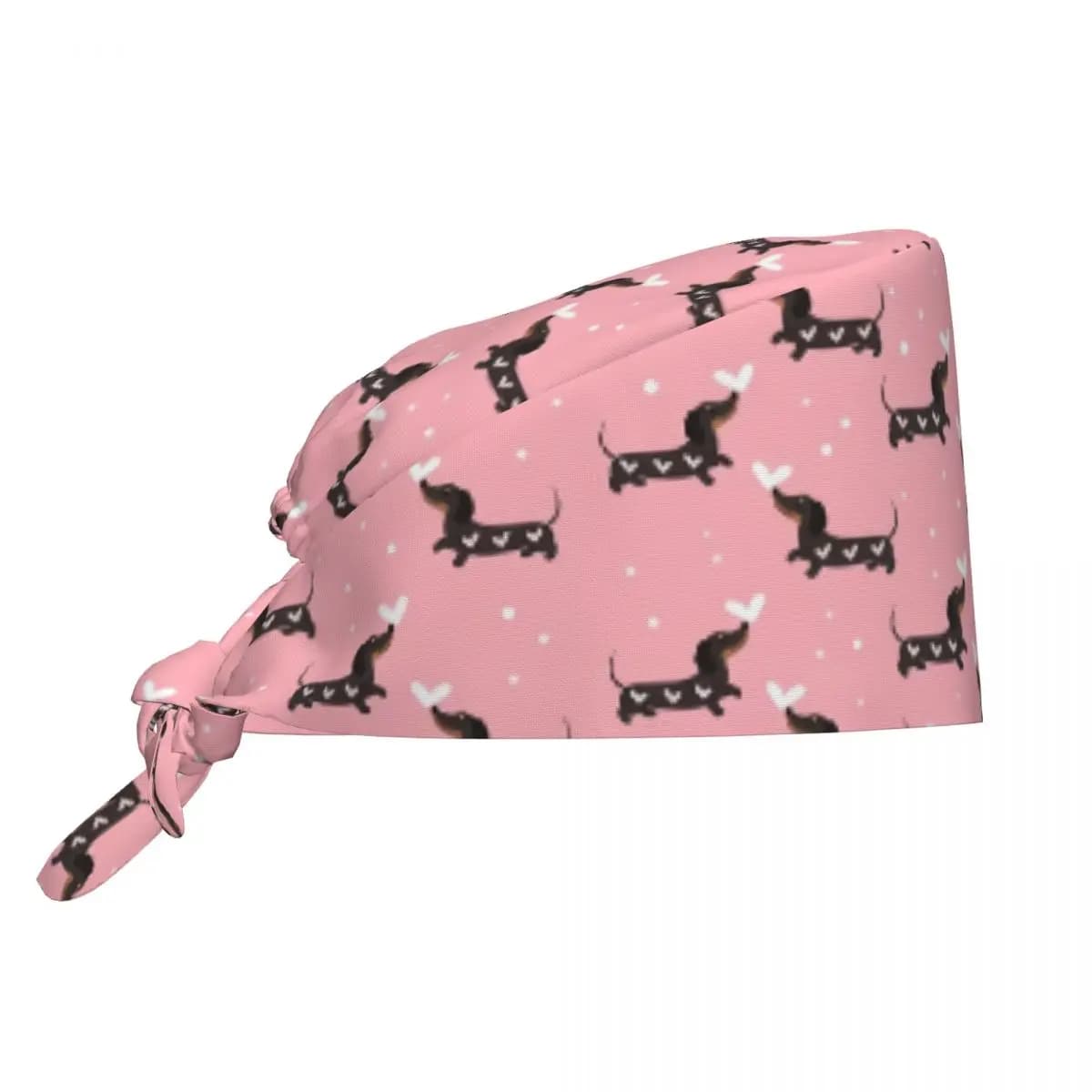 Berretto da lavoro per la pulizia del cane bassotto personalizzato Cool Uomo Donna Cani con salsiccia Berretto chirurgico Cappello da infermiera Scrub Cappello da infermiera