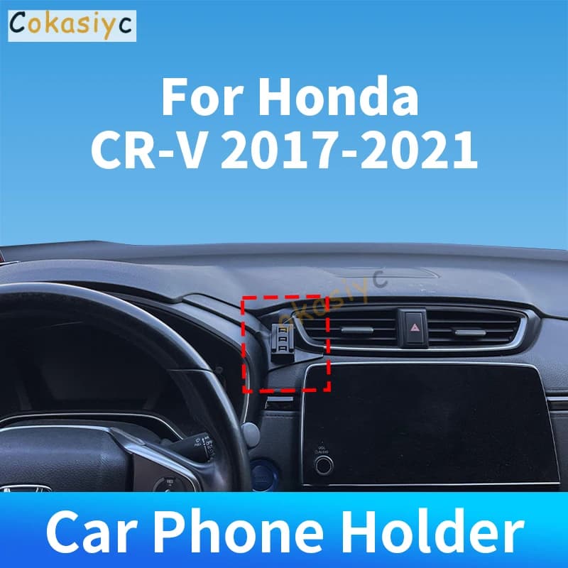 For Honda CR-V 2017 2018 2019 2020 2021 Car Phone Holder Special Fixed Wireless Charger For Car Auto Interior Accessories