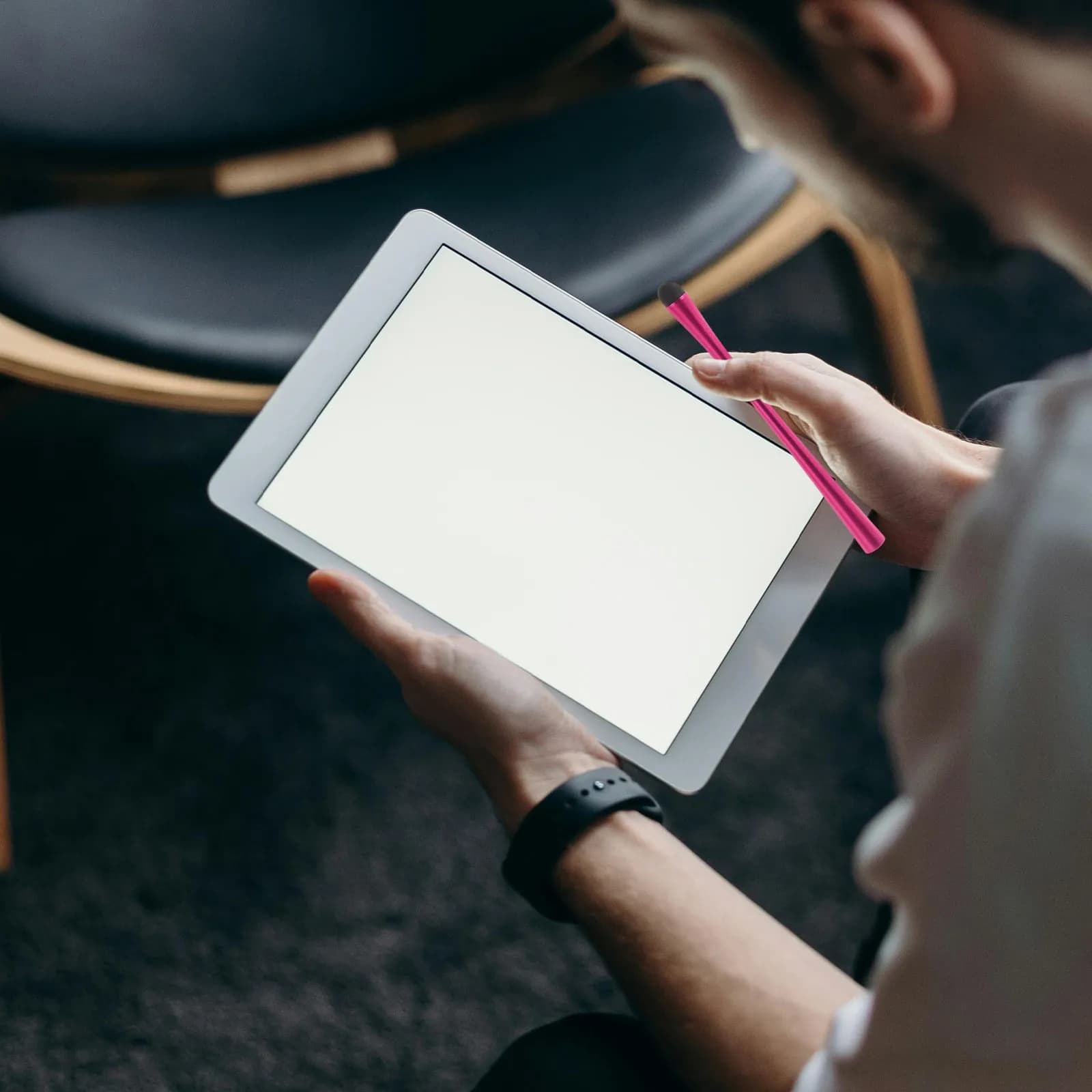 Penna Stilo di Precisione per Touch Screen, Portatile, per Disegnare e Scrivere su Tablet e Telefono, Stilo Capacitivo Universale