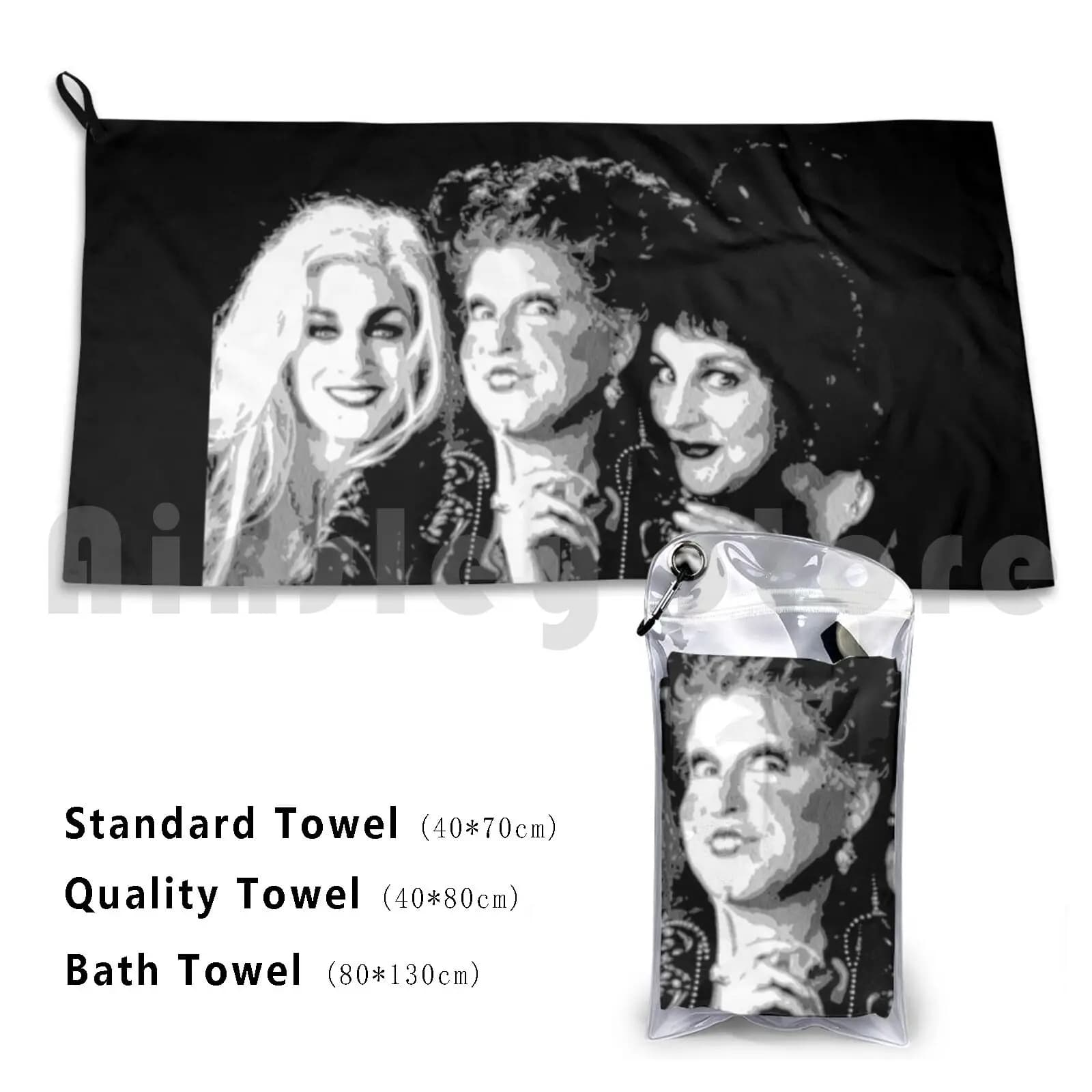 : Sanderson Sisters Telo da bagno Cuscino da spiaggia Pop Art Cultura pop Sanderson Sisters
