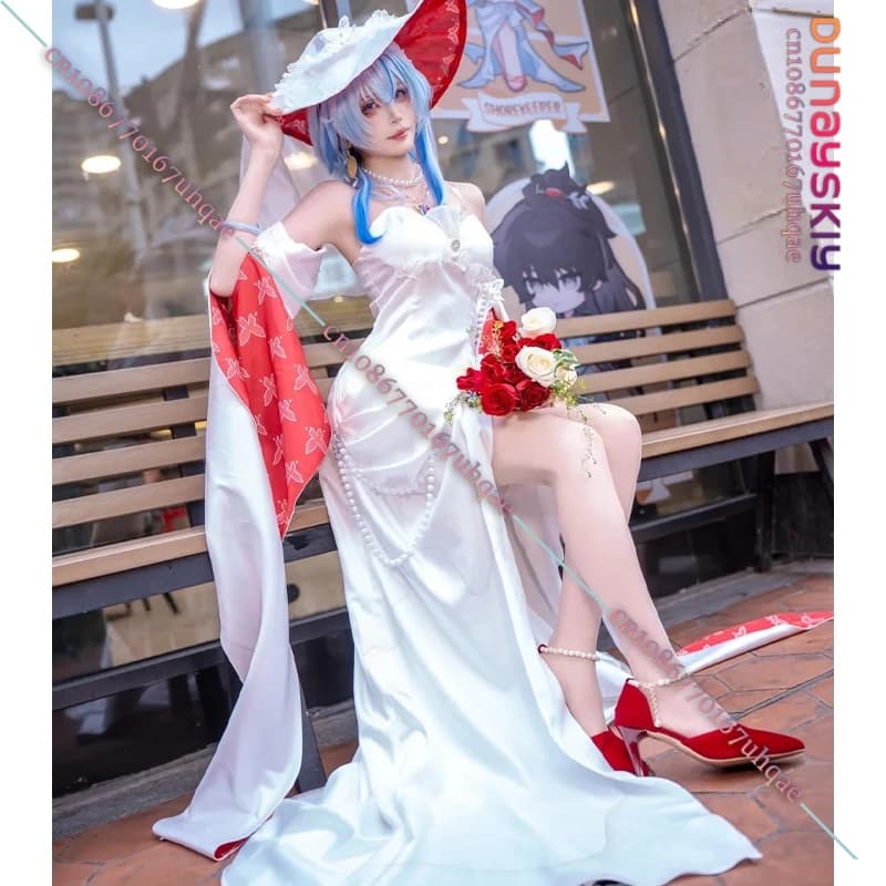 SAIKOU*/Wuthering Waves The Shorekeeper Costume Cosplay, Abito da Cameriera per Donna, Collezione Fried Chicken Waiter, Travestimento di Halloween