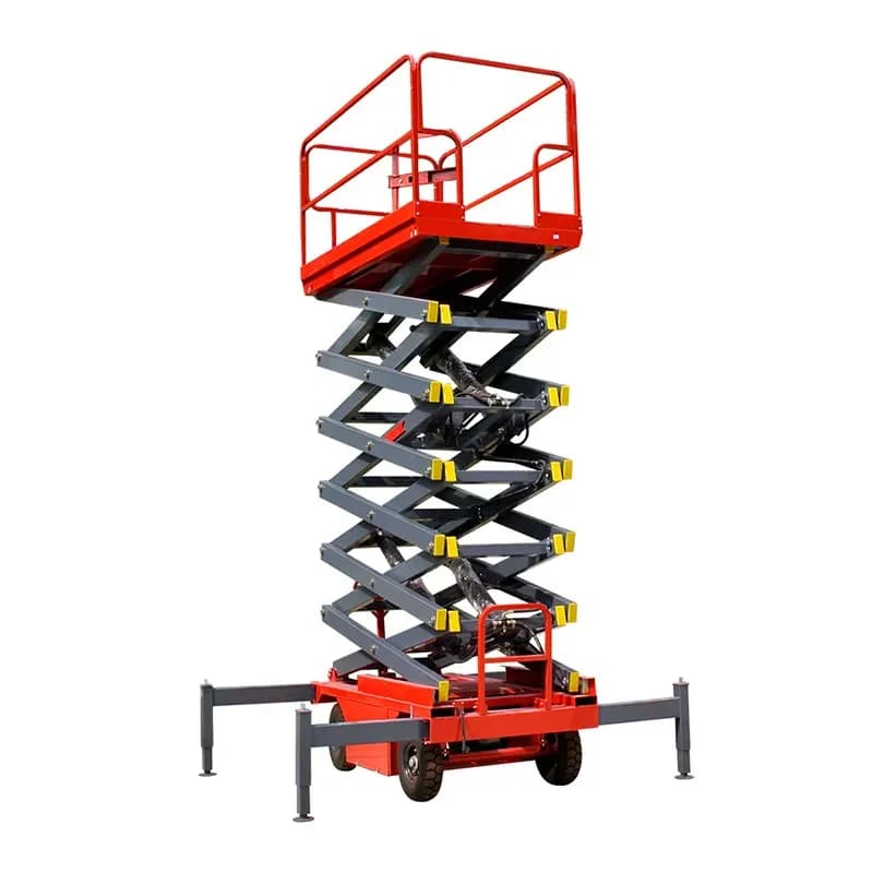 Piattaforma elevatrice/sollevamento a forbice elettrica completa personalizzabile in fabbrica 6m/8m Ascensore aereo 10m/12m
