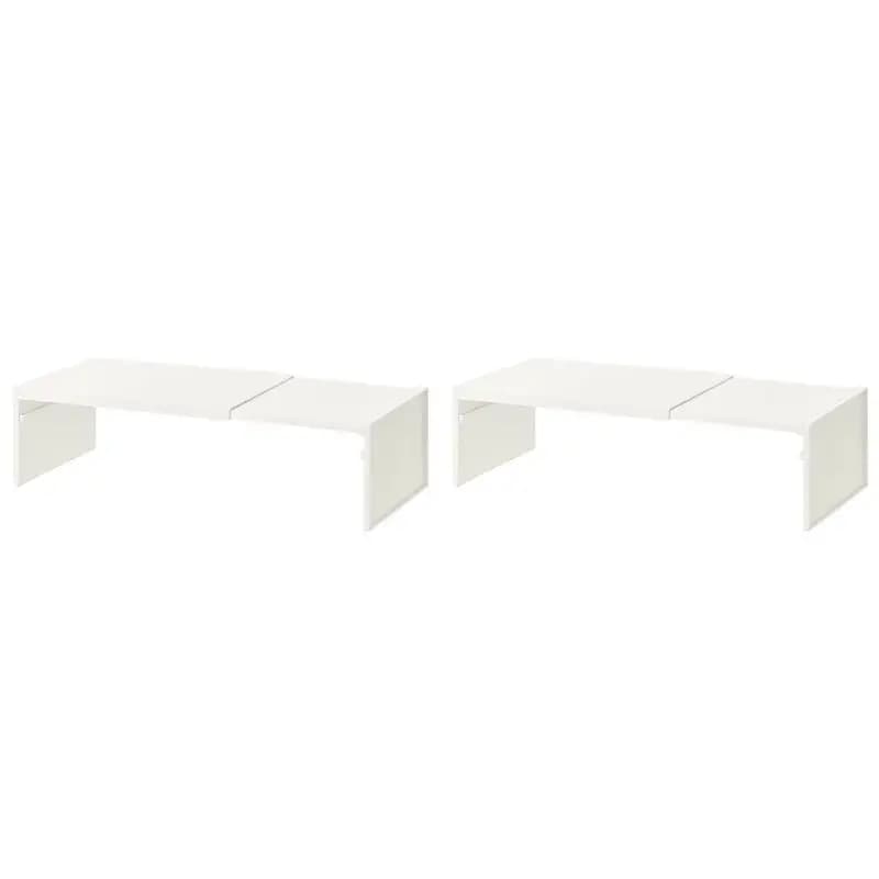 AB46-2X Retractable Kitchen Cupboard Organizer - Space-Saving Closet Rack, Wardrobe Makeup Cabinet Holder, Storage Shelf