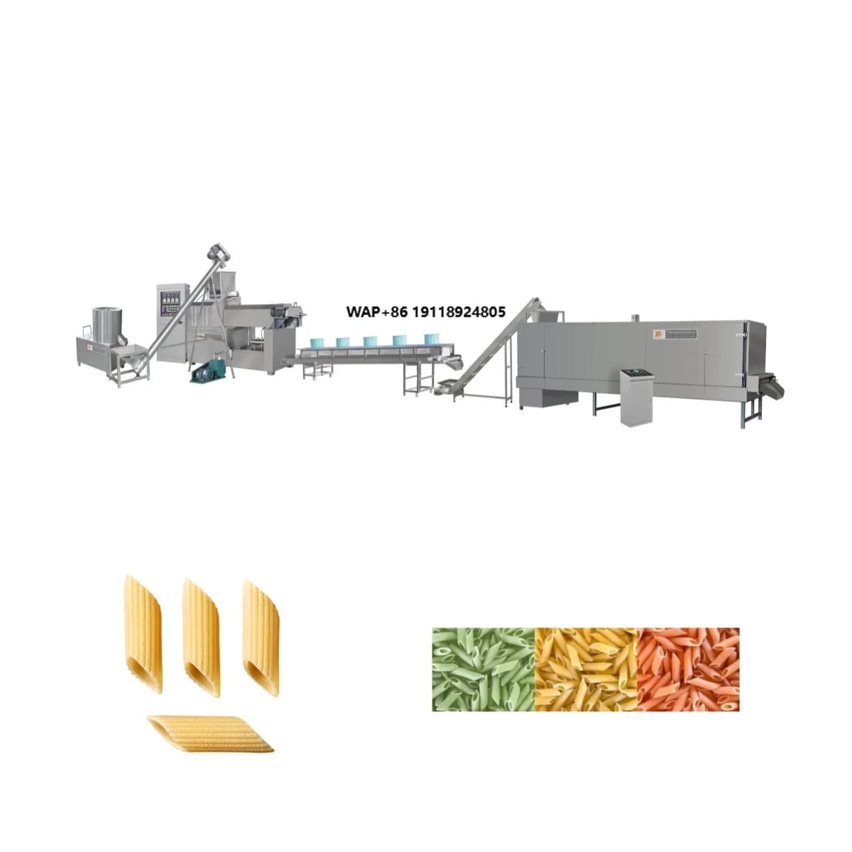 Estrusore Automatico Monovite per Pasta, Maccheroni, Penne, Vermicelli, Fusilli - Macchina per la Produzione di Pasta
