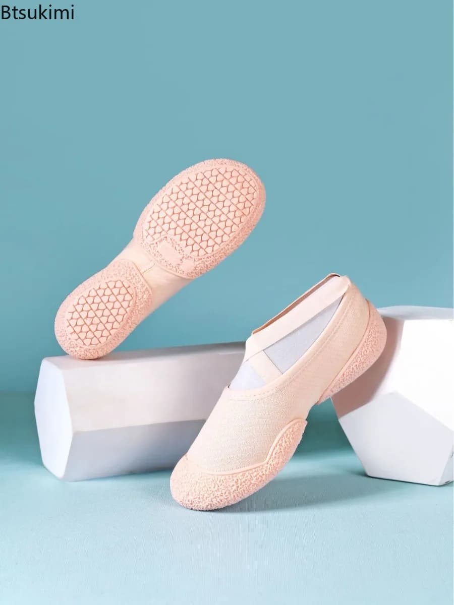 Indoor Anti Slip Sports Ballet Shoes New Women Soft-soled Lightweight Breathable Suitable for Home Jump Aerobics Rope Skipping