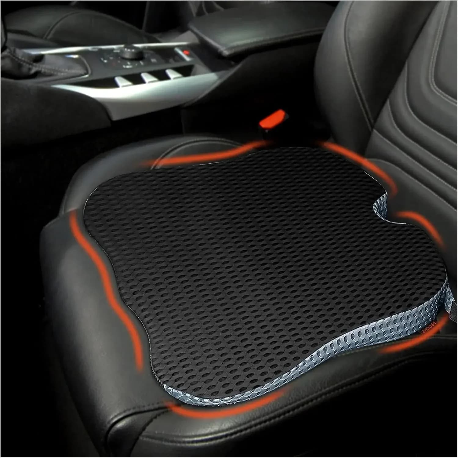 Car seat cushions, comfortable memory foam car seat cushions, driver seat cushions, wedge-shaped design and raised back to broaden the field of view, providing comfort for cars, trucks, office chairs