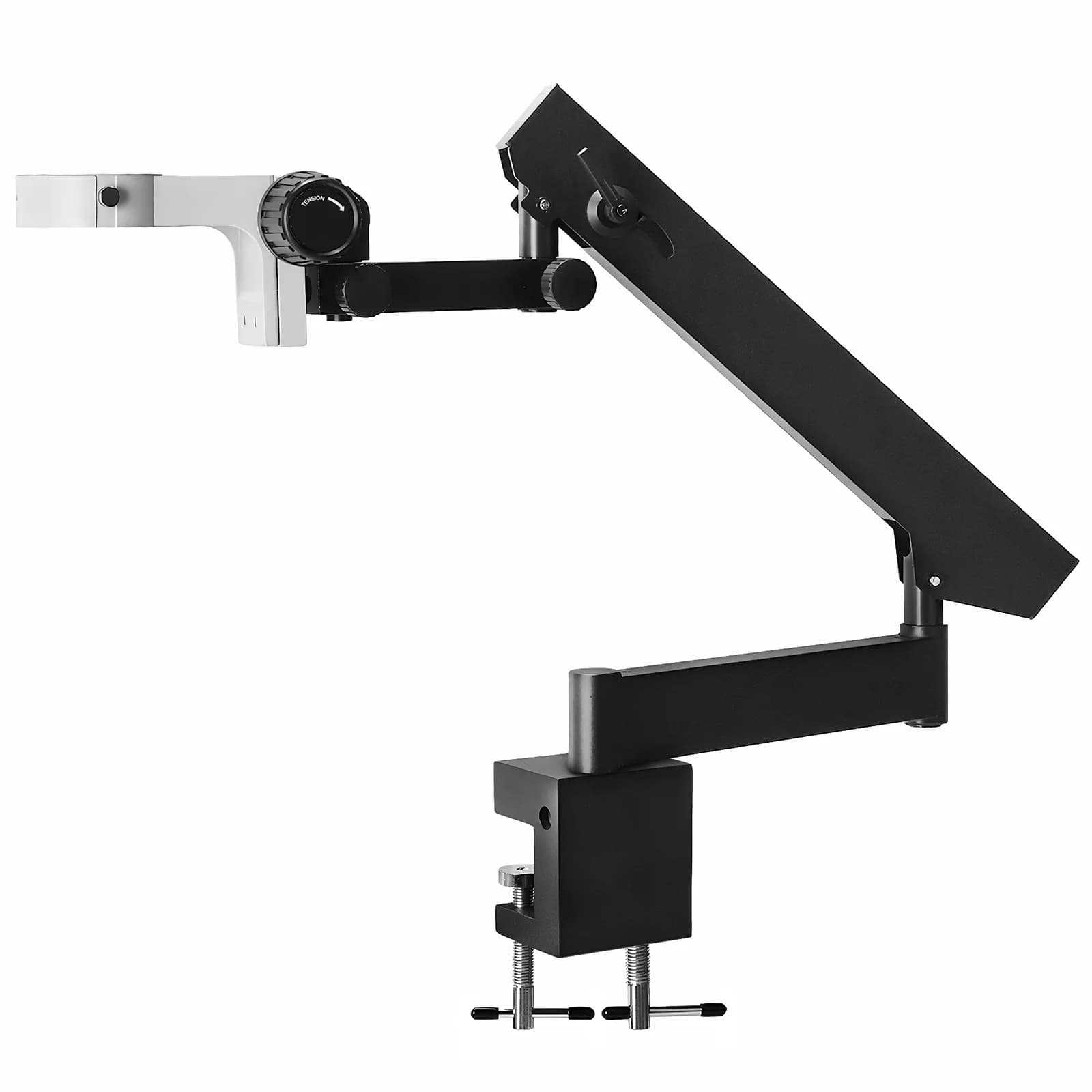 Supporto Pieghevole per Microscopio con Clip da Tavolo, Supporto Universale Regolabile in Altezza per Microscopio Binoculare Stereo