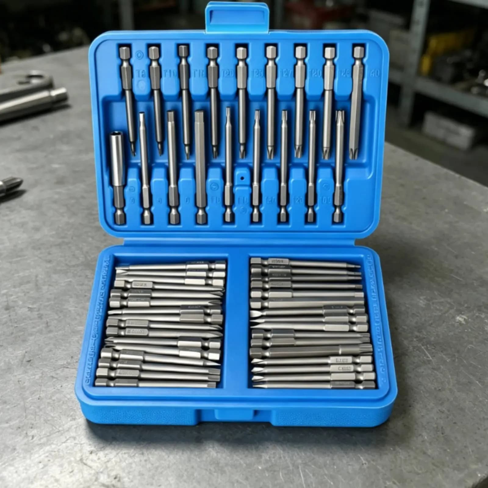 Set di 50 Punte per Cacciavite ad Alta Durezza, Punte da 1/4 di Pollice, Set di Utensili in Acciaio di Lunga Durata