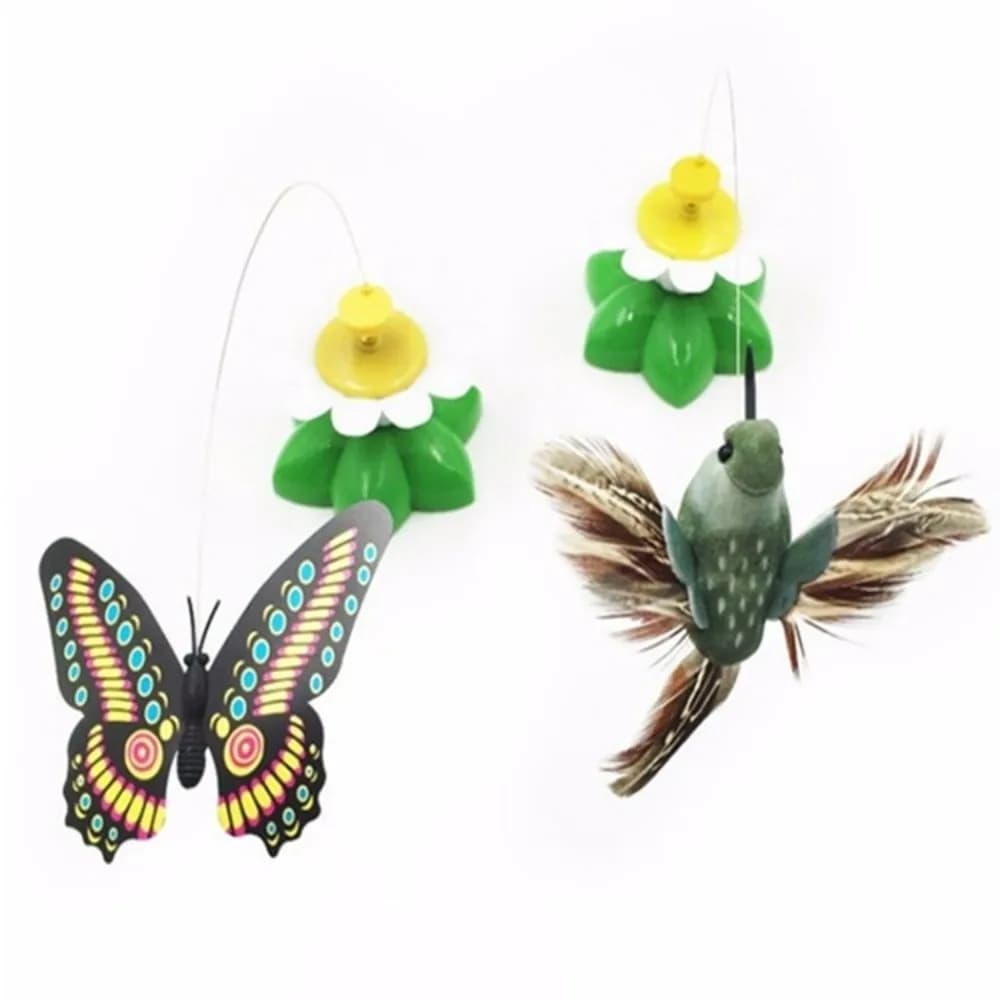 New Electric Butterfly Cat Shake Rotating Humming Bird Intelligence Flying Automatic Random Colors Training Pet Pet