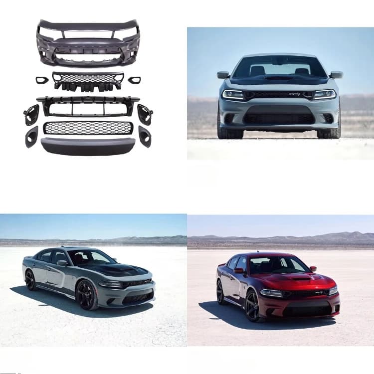 Kit Carrozzeria Style Hellcat, Front bumper with Hole for Charger 2019+