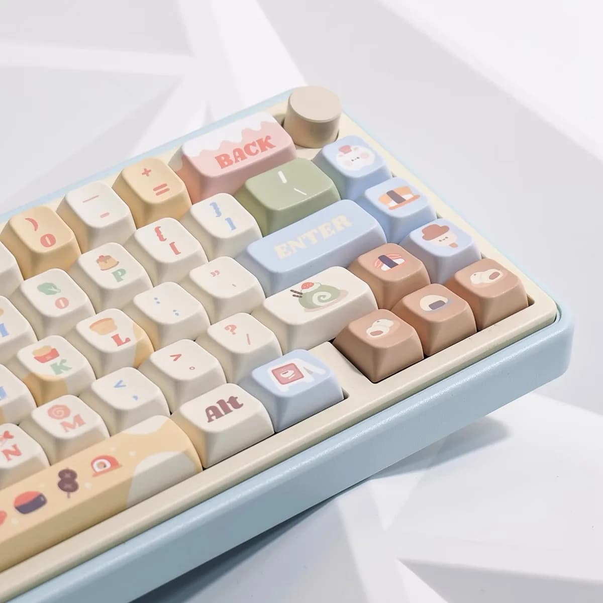 Keycaps Pbt 141 keys FOA Keycaps gift Cute Key Cap mechanical keyboard with square thermal sublimation included 2.25 U 2.75U for Alice