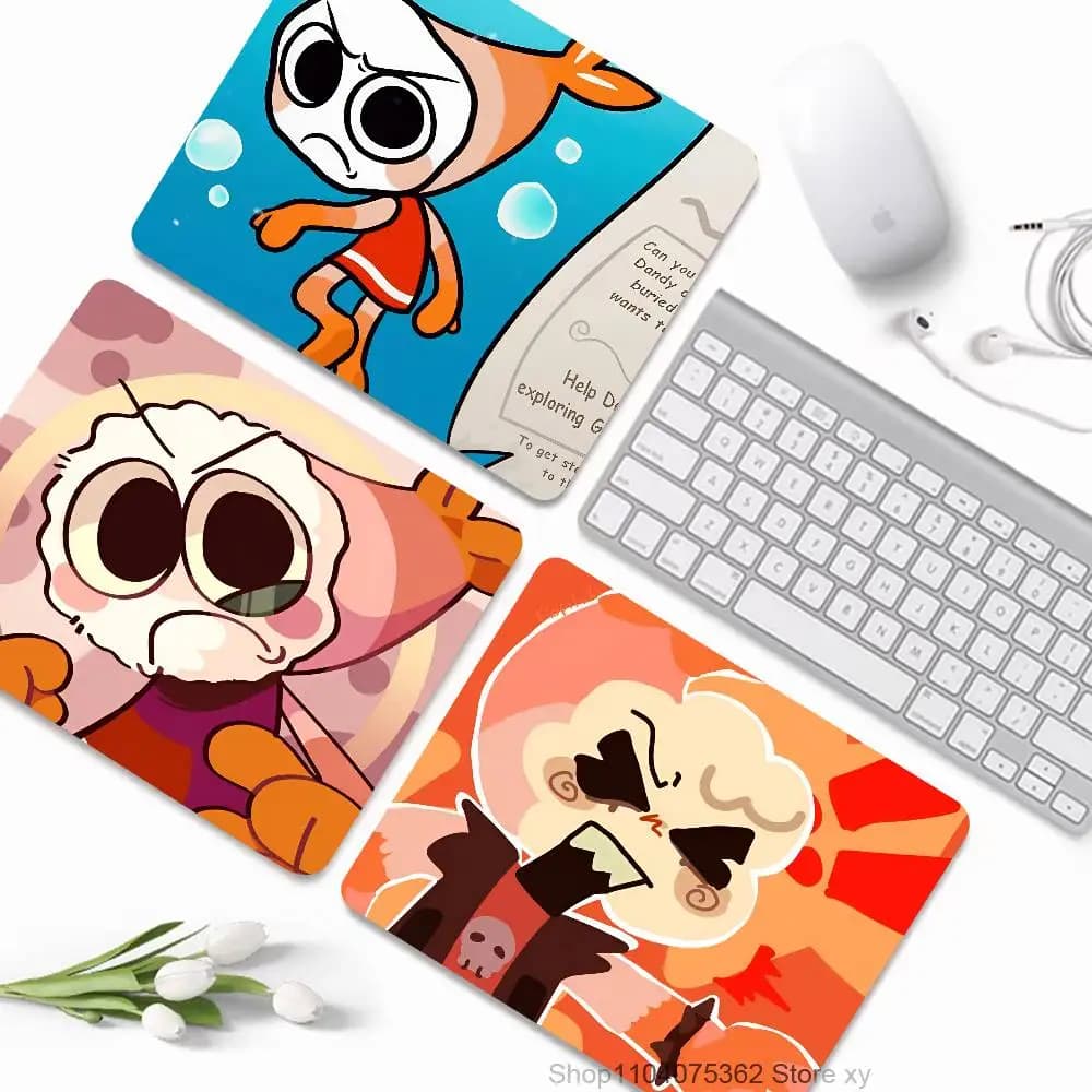 I Love Shrimpo Funny Mousepad Small LockEdge Mouse Pad For Gamers Computer Desk Pad Rectangular Anti-slip Rubber