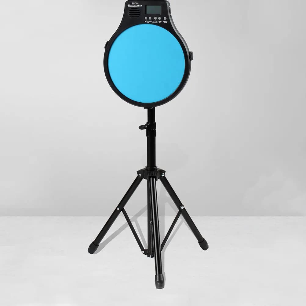 1Pcs Snare Drum Stand Adjustable Dumb Drum Holder Foldable Portable Practice Pad Rack for Beginner Drummers Rubber Pad Storage