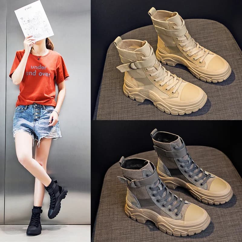 Scarpe da trekking da donna Stivali corti traspiranti e antiscivolo per l'autunno e l'inverno Stivali da lavoro caldi e spessi alla moda e alla moda scarpe da donna scarpe trekking donna scarpe trekking donna scarpe tr