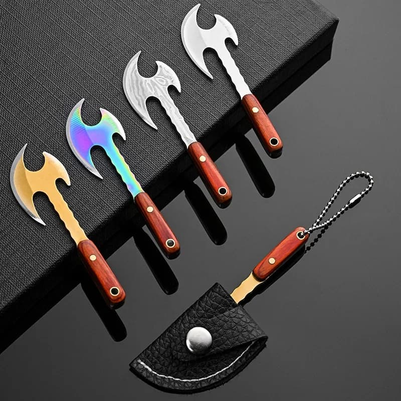 Keychain new small axe, small vegetable knife, Mini knife, hanging accessories, fruit knife for domestic use, kitchen supplies