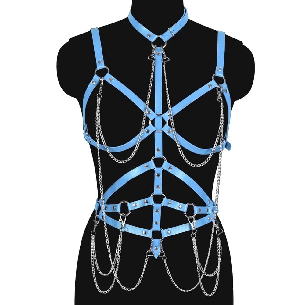 Bdsm Leather Underwear Clothing Bondage Body Harness Sexy Lingerie Garter Belt Punk Gothic Erotic Leg Garter Fetish Suspender