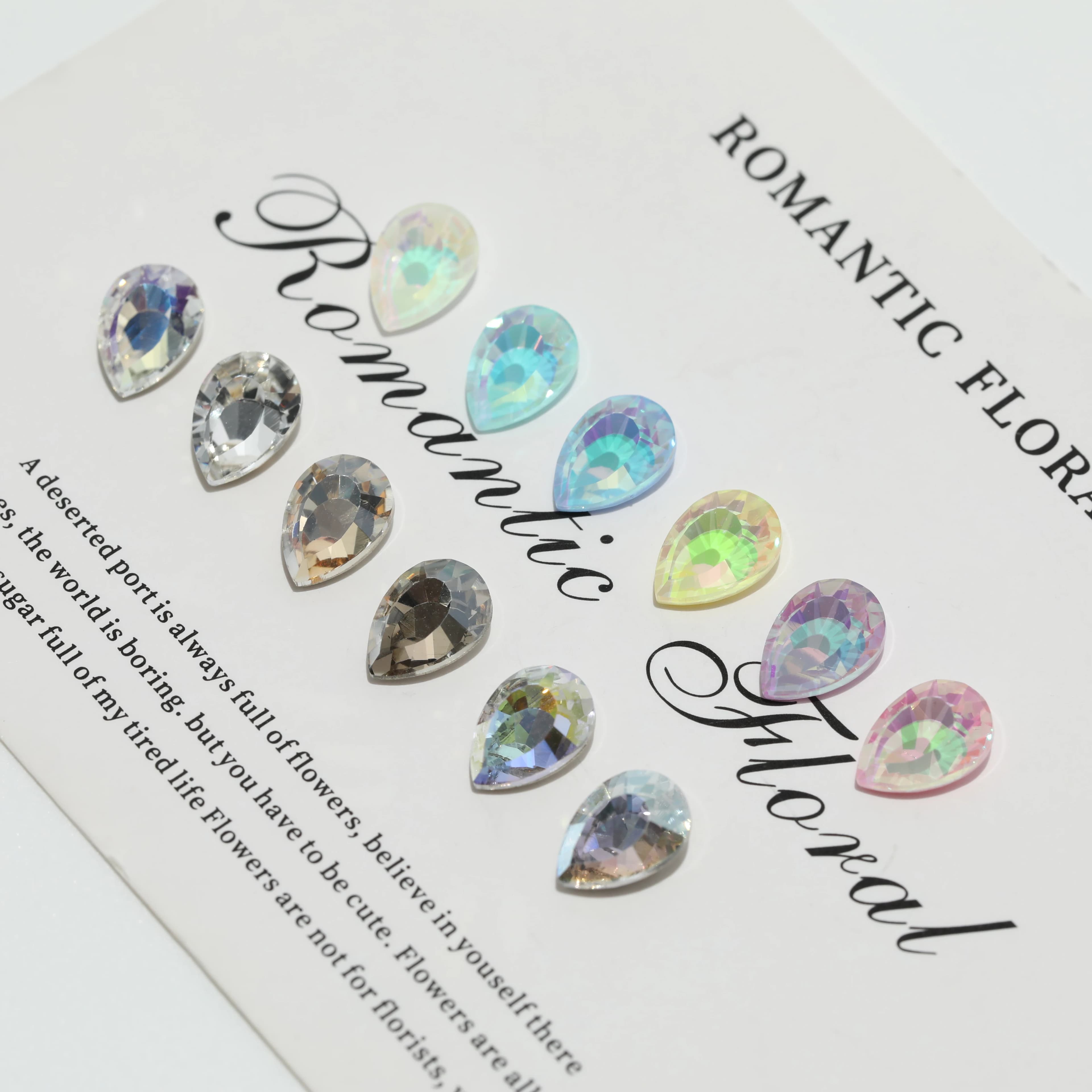 GRST Shiny Crystal DV4060 Drop Fancy Stones Premium Dream Mirror Series Rhinestones DIY Supplies Nail Art Wedding Dresses Bags