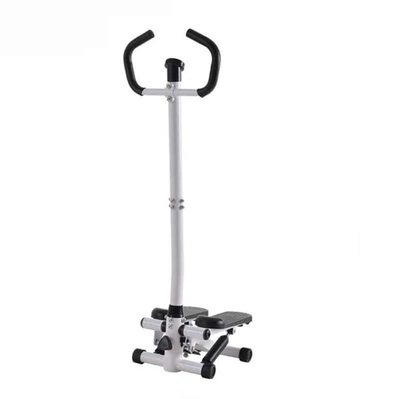 Mini portable fitness stepper equipment in steel for exercises with resistance bands
