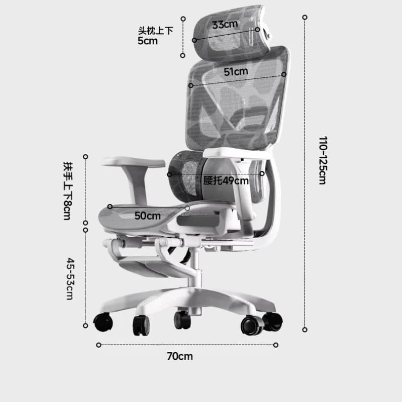 Sedia moderna in rete ergonomica girevole con rotelle regolabile Silla Gaming Sedia ergonomica Mobili da gioco per computer esecutivi per ufficio