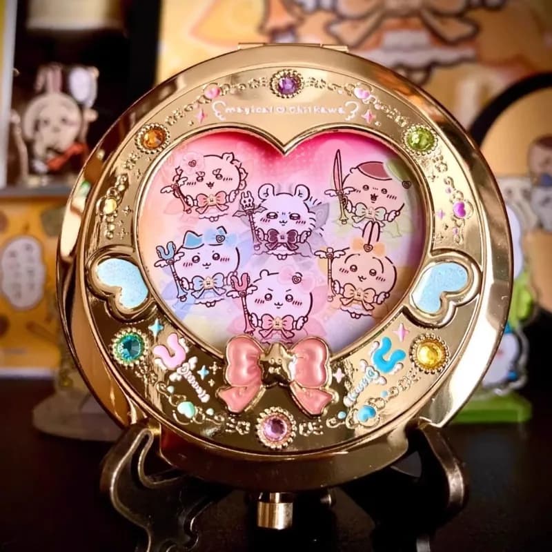 Anime Chiikawa Magical Girl Series Specchio Cartoon Portatile Kawaii Bello aspetto Specchio portatile bifacciale Regalo di Natale 2025