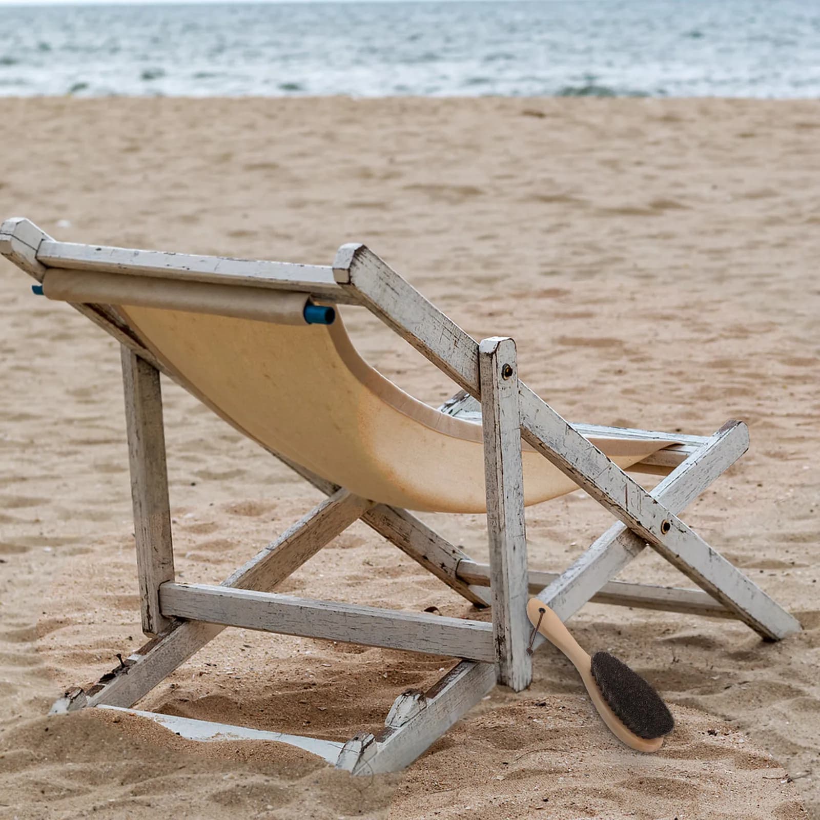 Spazzola per la pulizia della sabbia portatile per piedi, scarpe, tavole da surf e corpo, con impugnatura ergonomica, blocco per la rimozione della sabbia manuale per esterni