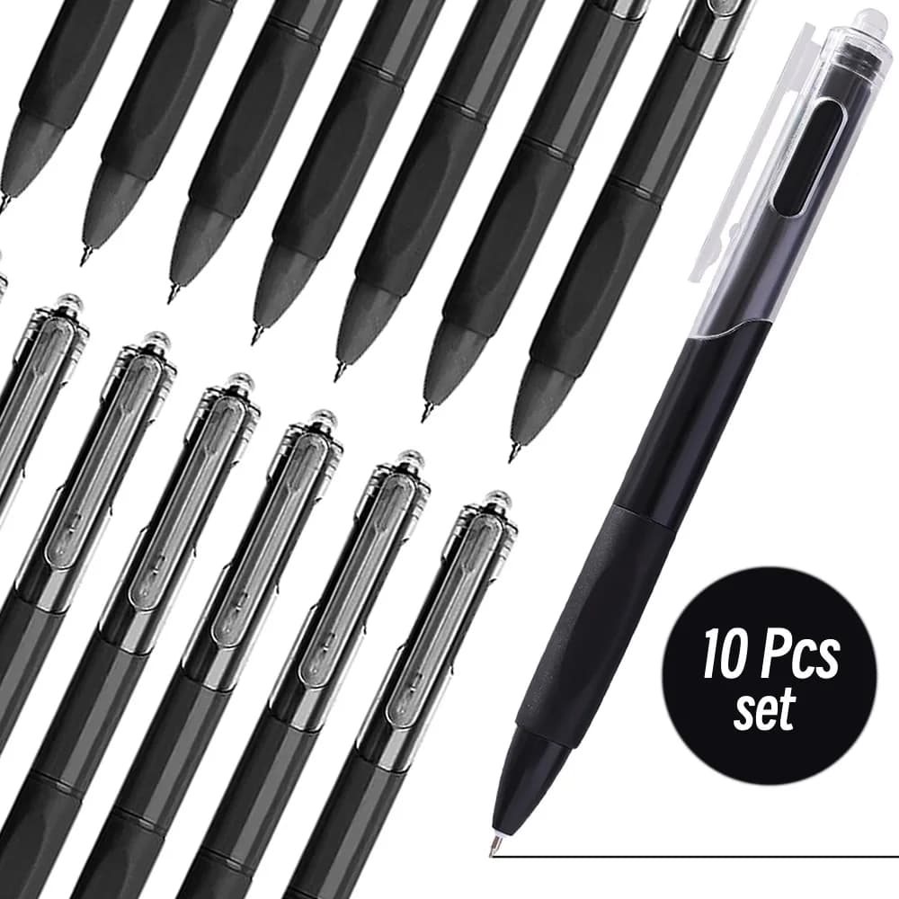 1/5/10 0.5mm ST Pen Tip Black Ink Color Gel penne Set cancelleria estetica sfera Fine Line accessori per ufficio materiale scolastico