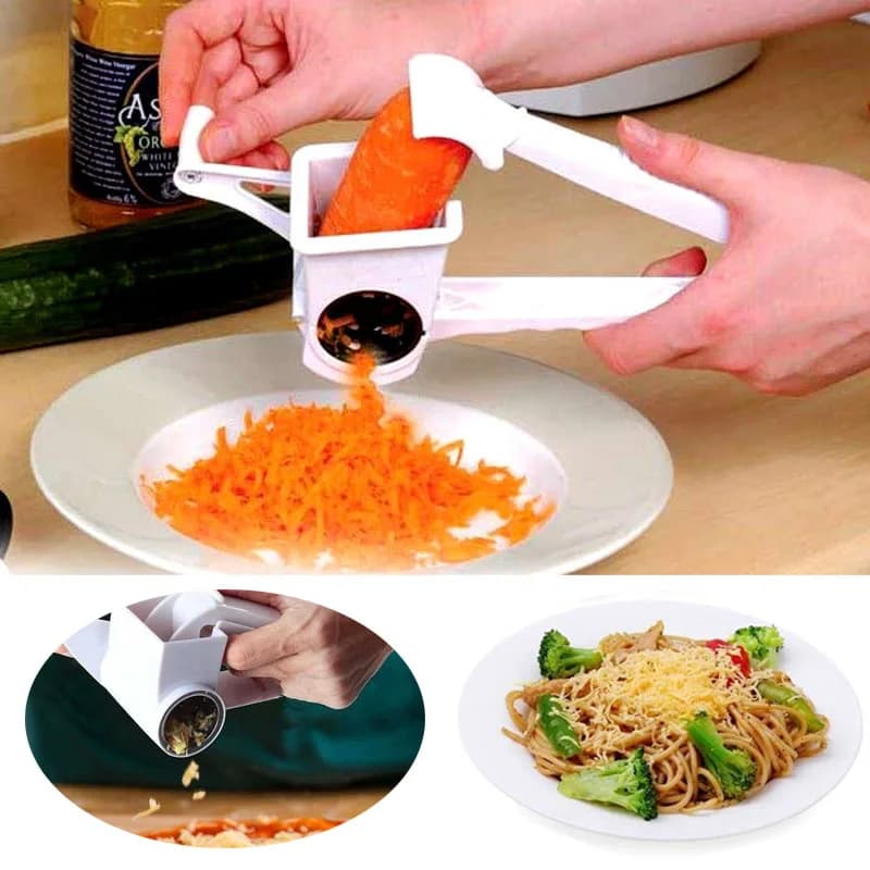 Grattugia per Formaggio in Acciaio Inox+PP, Utensile da Cucina, Grattugia per Cioccolato, Tritatutto per Burro Fai-da-Te, Affettatrice per Formaggio