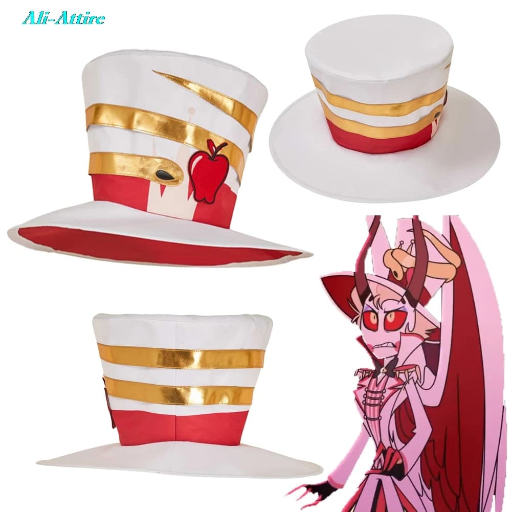 TV Hell Inn Cosplay Cappello Lucifero Accessori per costumi unisex Travestimento per feste Abiti Copricapo Cappellino per Halloween Puntelli per giochi di ruolo