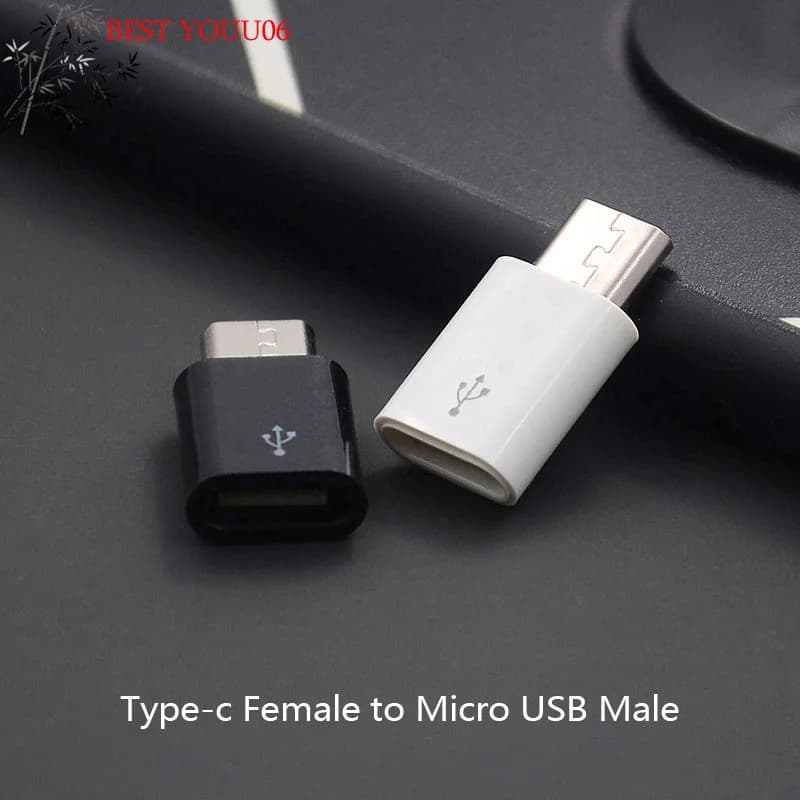 (YOUU06) Convertitore da USB-C femmina a Micro USB maschio per telefono Android, 1 pezzo