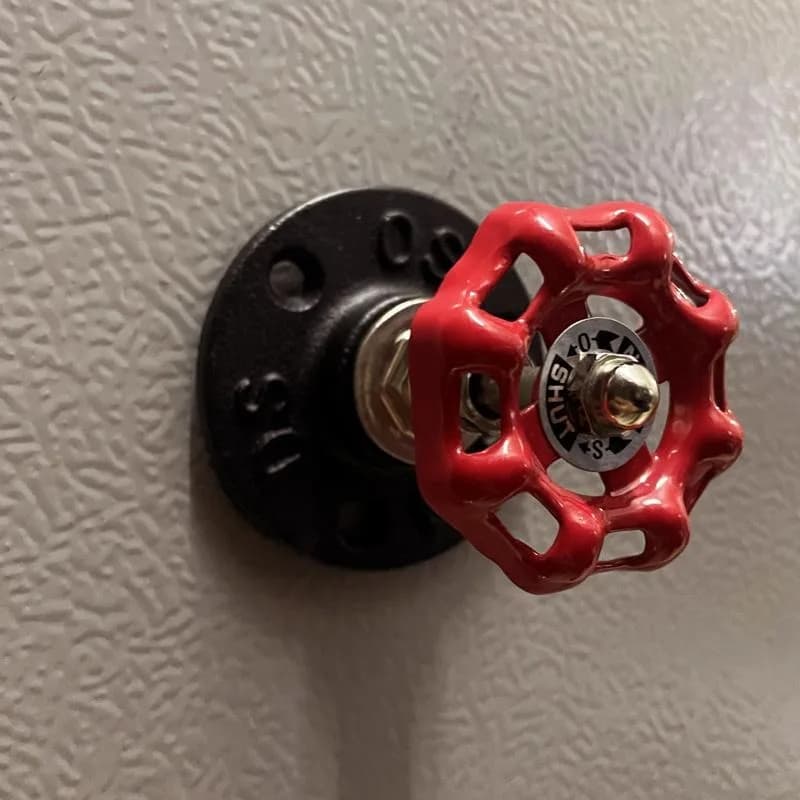 Loft Cabinet Pulls Black Metal Retro Valve American Industrial Style Wardrobe Drawer Knobs and Handles for Furniture Hardware