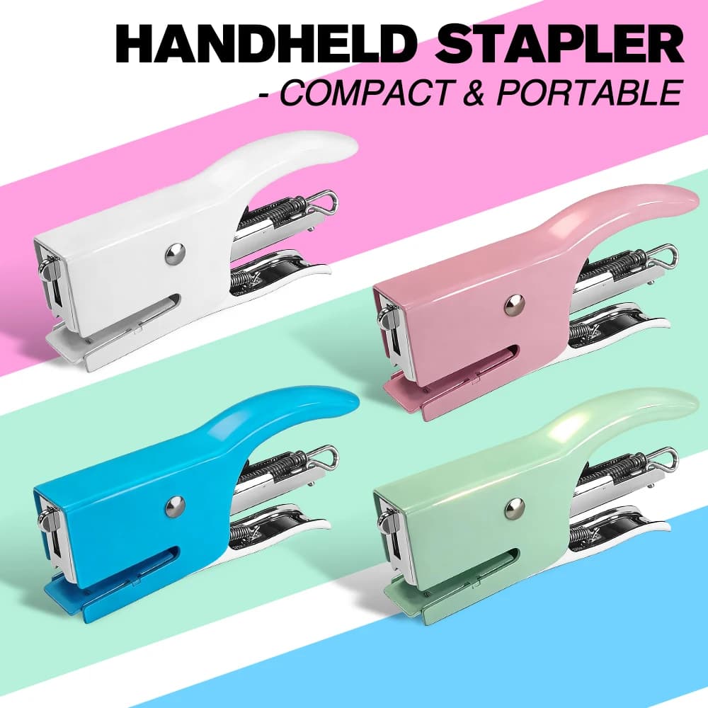 1 pz cucitrice resistente set 20 fogli desktop ufficio lavoro studente insegnante grande capacità inceppamento professionale standard 24/6 metallo