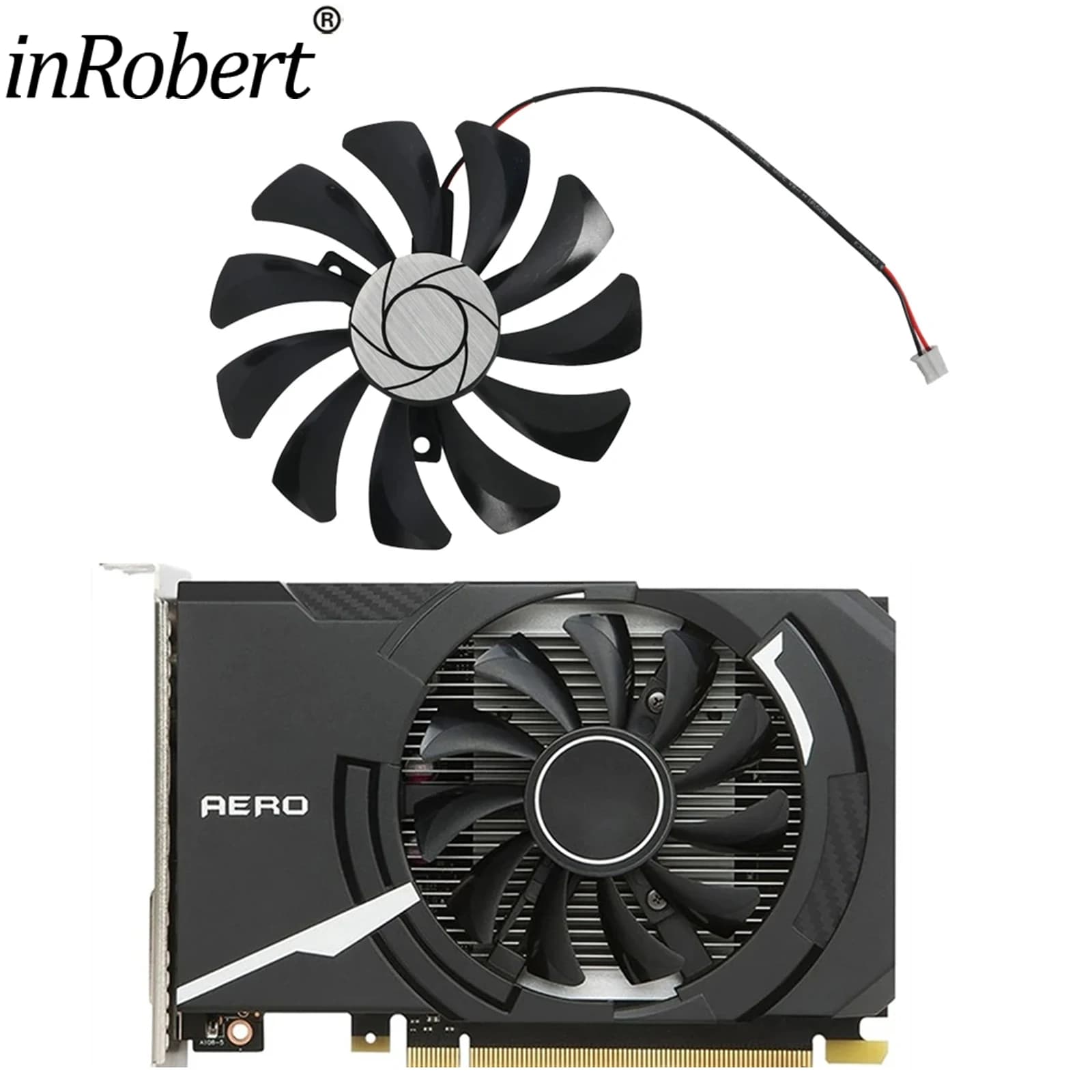85MM HA9010H12F-Z 2Pin Cpu cooler for MSI GeForce GTX1050Ti GT OC RX 550 GTX 1650 AERO ITX 4G OC video card fan