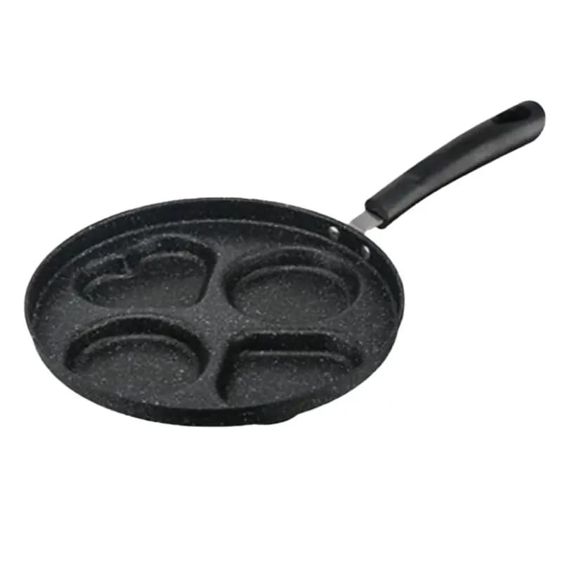 AEE2-4-Hole Breakfast Pan Mini Omelette Pan Household Kitchen Tools Non-Stick Small Frying Pan Egg Dumpling Mold