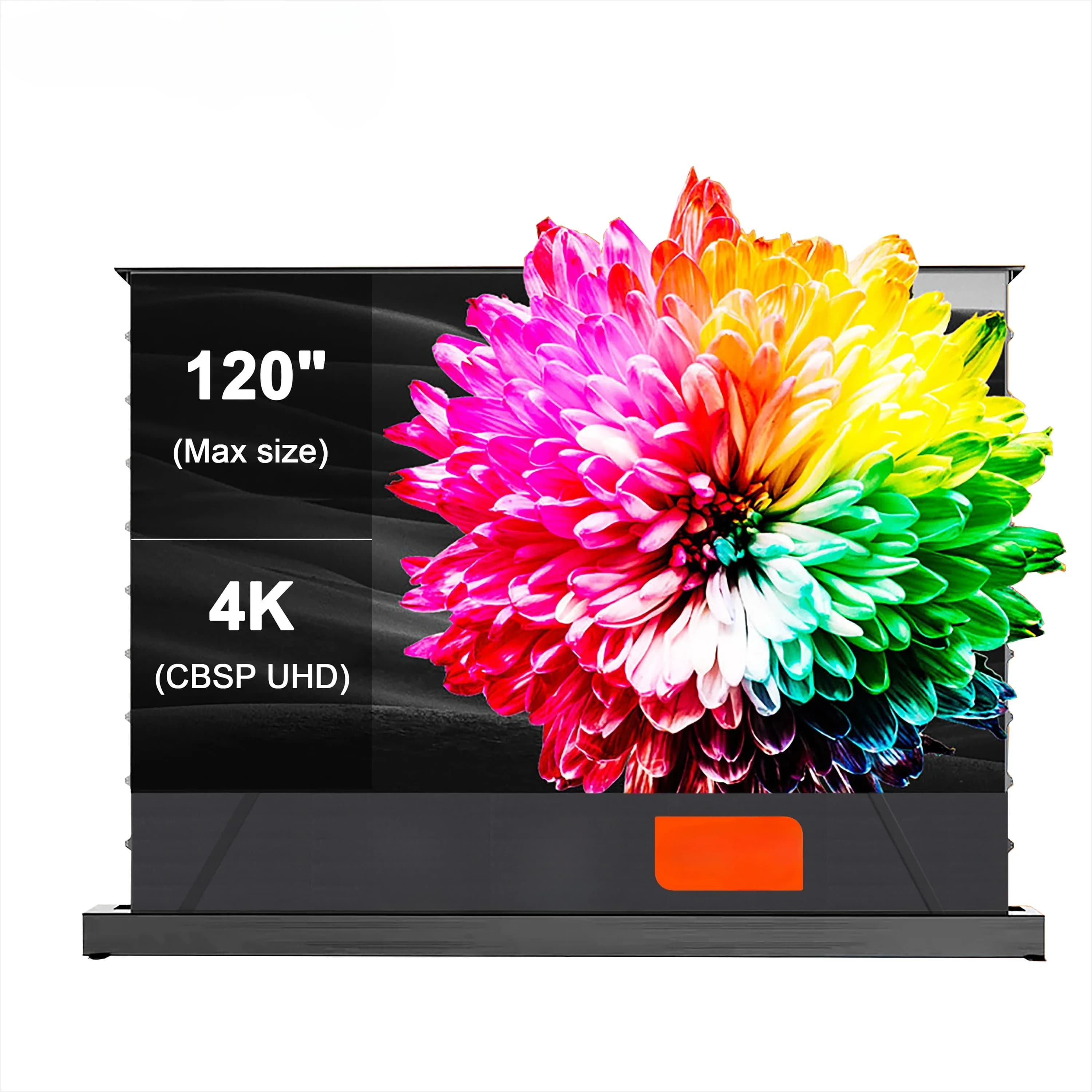 72-120 pollici 2024 WUPRO Smart CBSP Proiettore con schermo a corto raggio a contrasto migliorato 4k UHD ARL UST Schermo per proiettore motorizzato