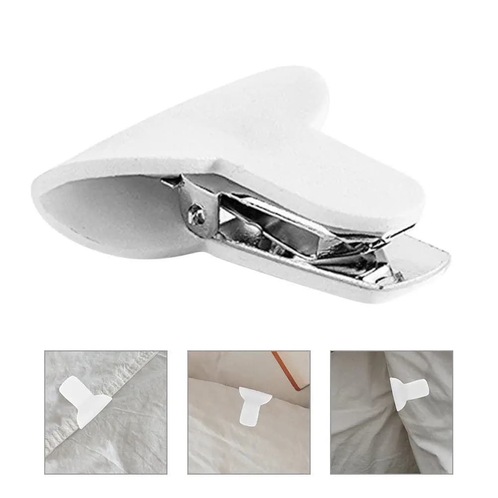 4 Pcs Bedsheet Clips Blanket Comforter Quilt Fastener Nonslip Cover Buckle
