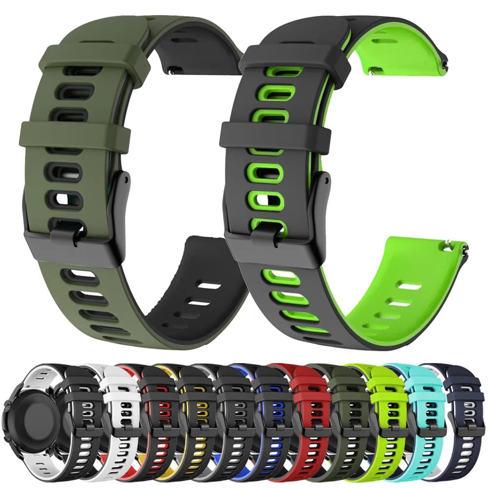 22 20mm Silicone Strap for HUAWEI WATCH GT 4 GT4 Pro 46mm Band GT 3 2 42mm HONOR Magic Watch 4 GS 3 Pro ES Replacement Bracelet