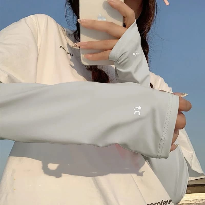 UV Sun Protection Arm Sleeves Summer Cooling Outdoor Loose Sleeves Quick-Dry Sunscreen Sleeves For Men Women Sports Sleeves