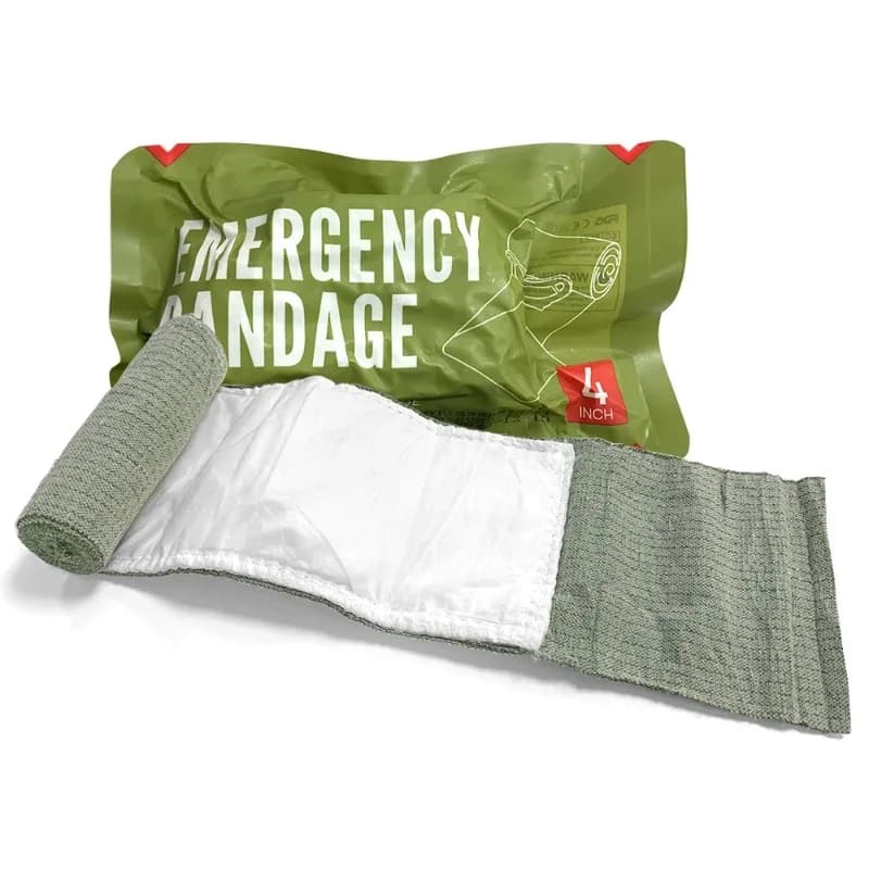 Kit di Pronto Soccorso Medico con Benda Israeliana 4/6 Pollici per Emergenze e Protezione in Campeggio, Escursionismo e Primo Soccorso