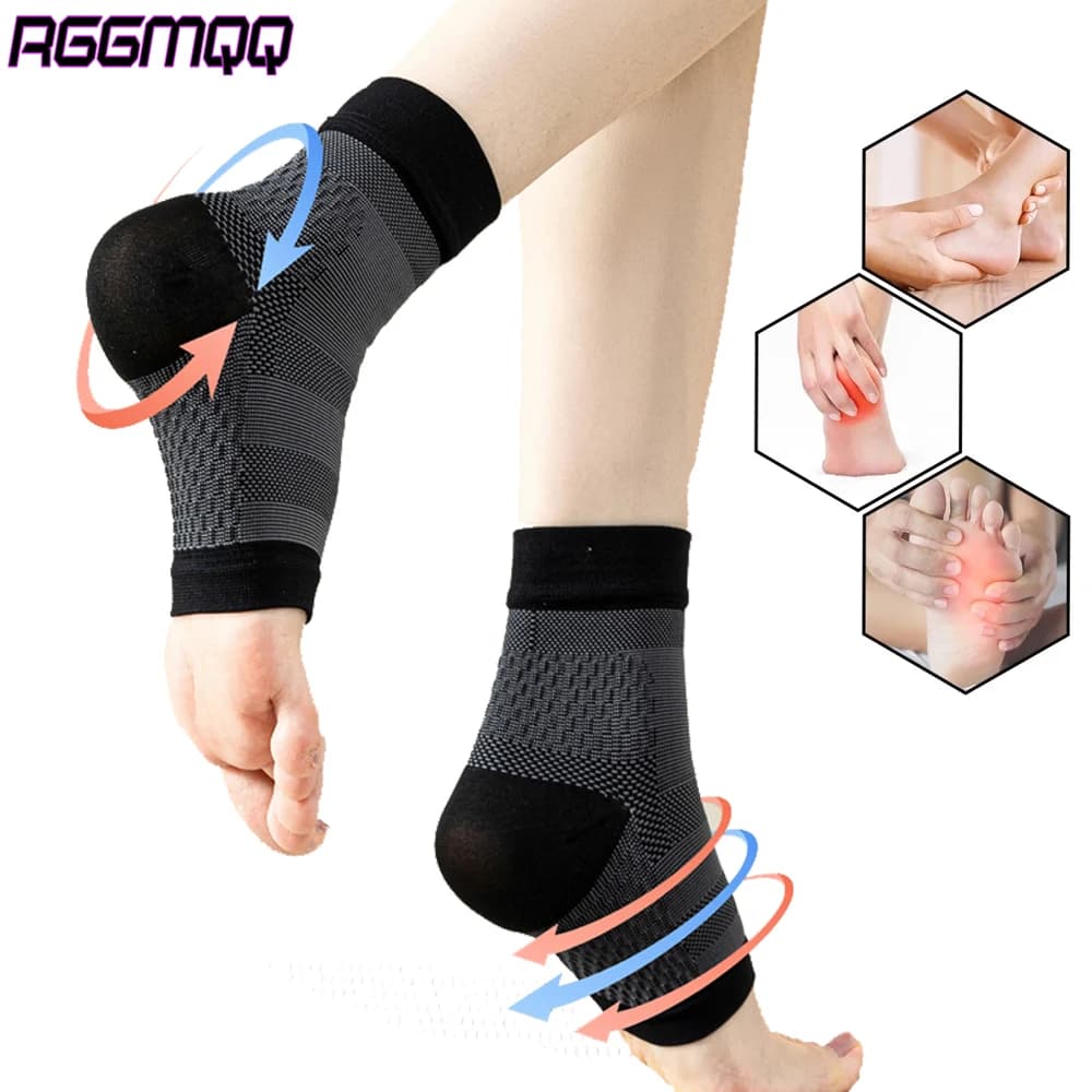 1 paio di calze a compressione per fascite plantare per donna e uomo - Migliore fascia a compressione per la caviglia, supporto nano per uso quotidiano e gonfiore