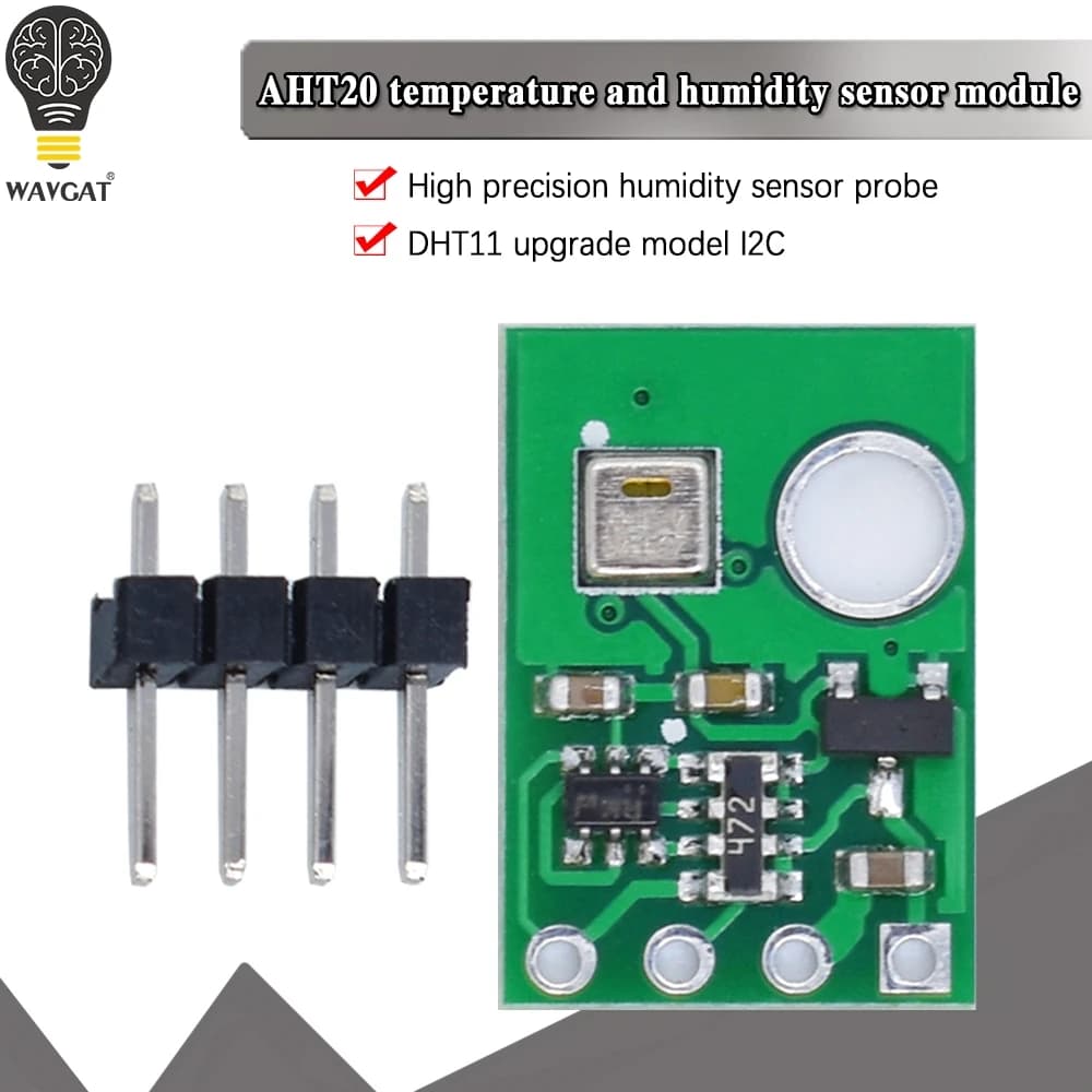 Temperature and Humidity Sensor Module AHT20 I2C High Precision Moisture Sensor Probe DHT11 AHT10 updated version for arduino