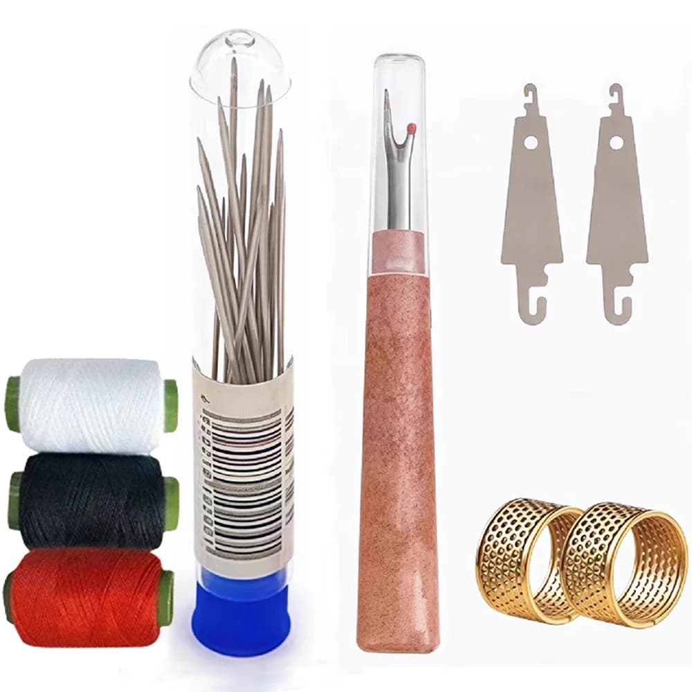 Set di 34 Aghi da Cucito con Occhiello Grande, Aghi Manuali per Vestiti, Quilting e Ricamo, Kit Facile da Usare per Anziani e Artigianato ​