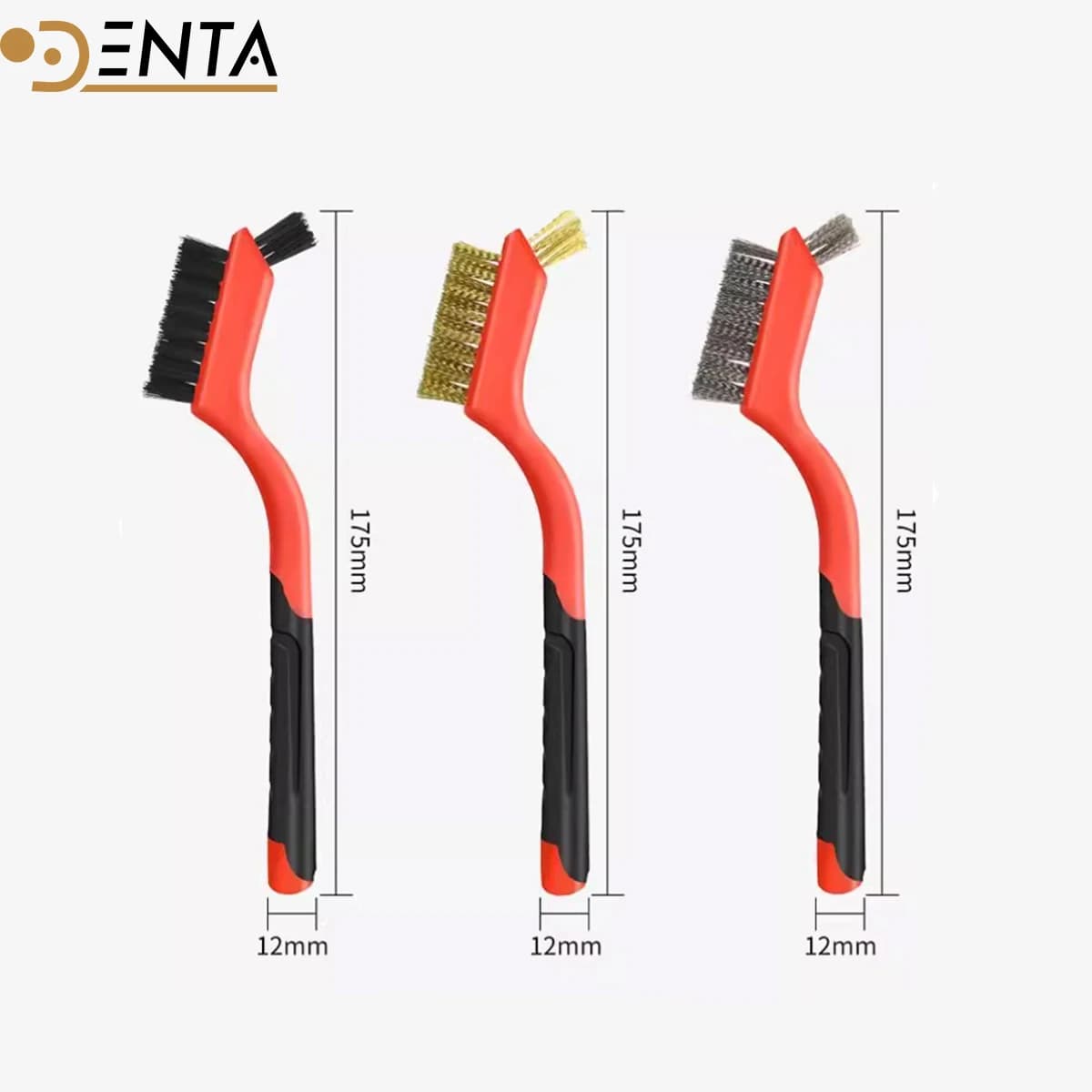 3 pezzi spazzola metallica SUS/ottone/nylon pulizia dei metalli lucidatura spazzola antiruggine smerigliatrice macchina da cucina piano cottura laboratorio clinica strumento parte