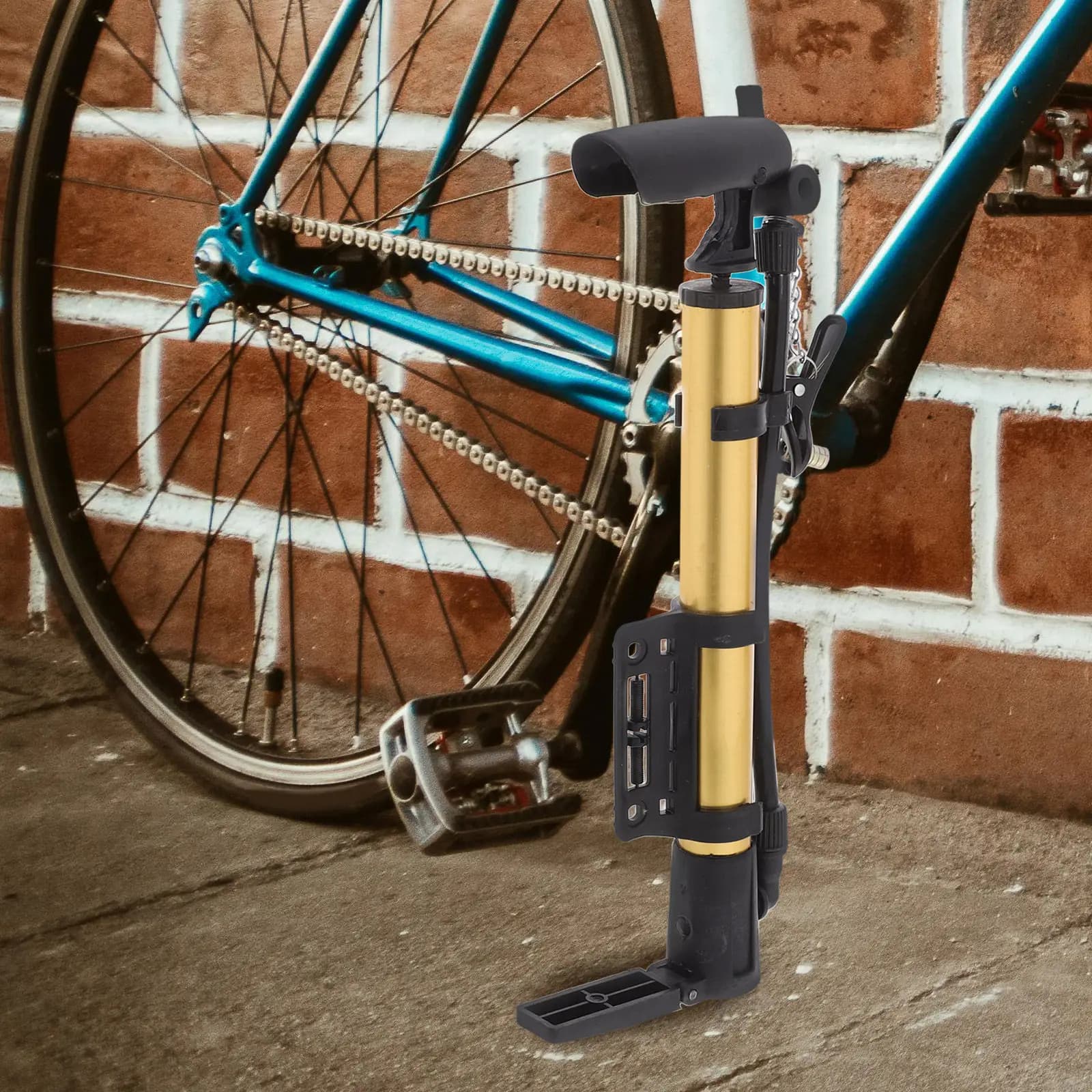 Mini Gonfiatore Portatile Leggero per Biciclette, E-Bike e Scooter, Gonfiaggio Rapido ed Efficiente dei Pneumatici, Pompa d'Aria Compatta