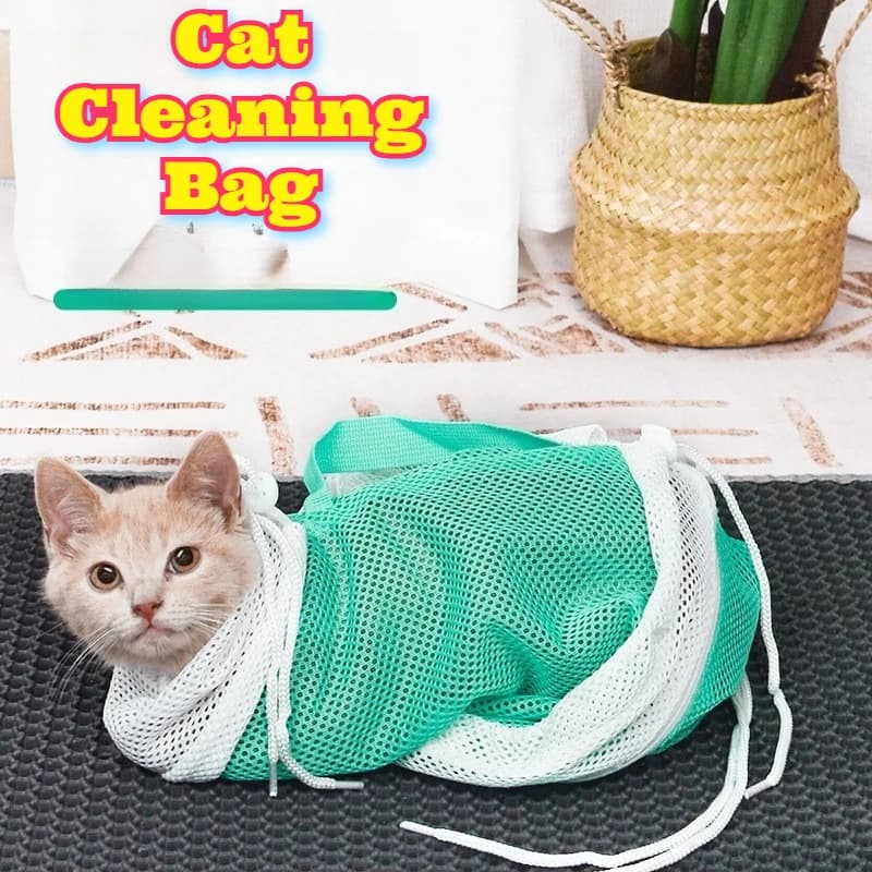 Borsa per toelettatura per gatti Generazione multiuso Lavabile Restraint per animali domestici Bagno Taglio delle unghie Protezione delle zampe Antigraffio Tenuta sicura