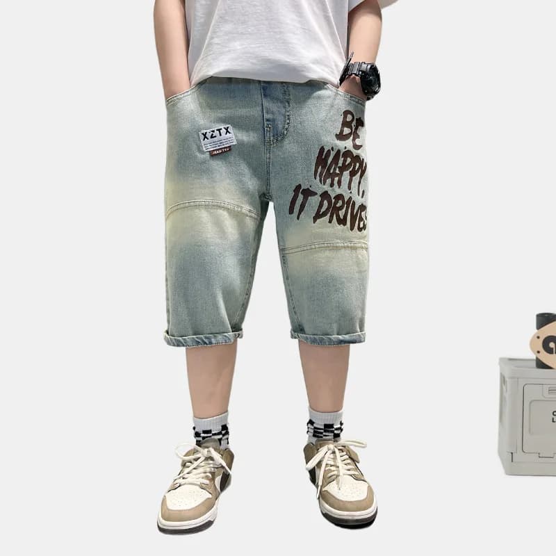 Boys Denim Shorts Thin New Summer Children's Medium Short Pants Summer Thin Jeans Kids Clothing