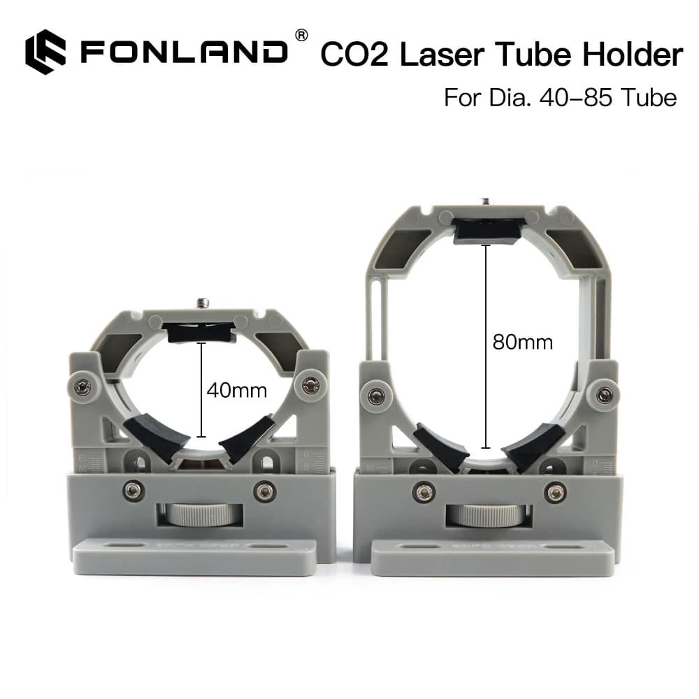 FONLAND Supporto per tubo laser CO2 Supporto in plastica flessibile 50-80mm per macchina da taglio per incisione laser 50-180W 2 pezzi/set